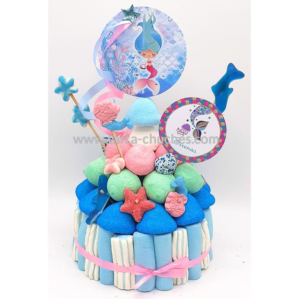 Tarta Chuches Pequeña Sirenas