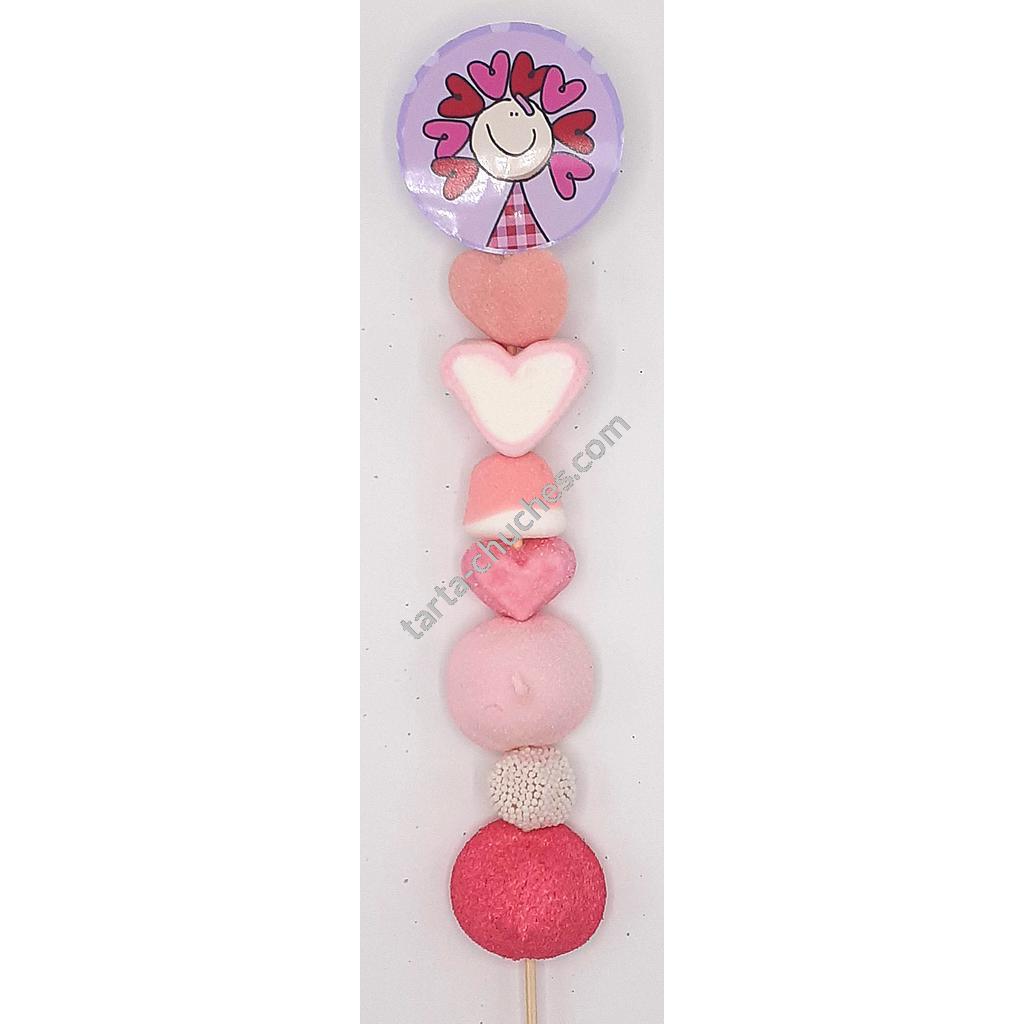 Brocheta Chuches Generica Rosa