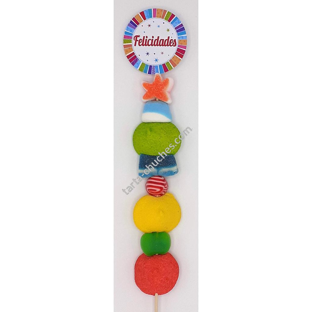 Brocheta Chuches &quot;Felicidades&quot; Multicolor