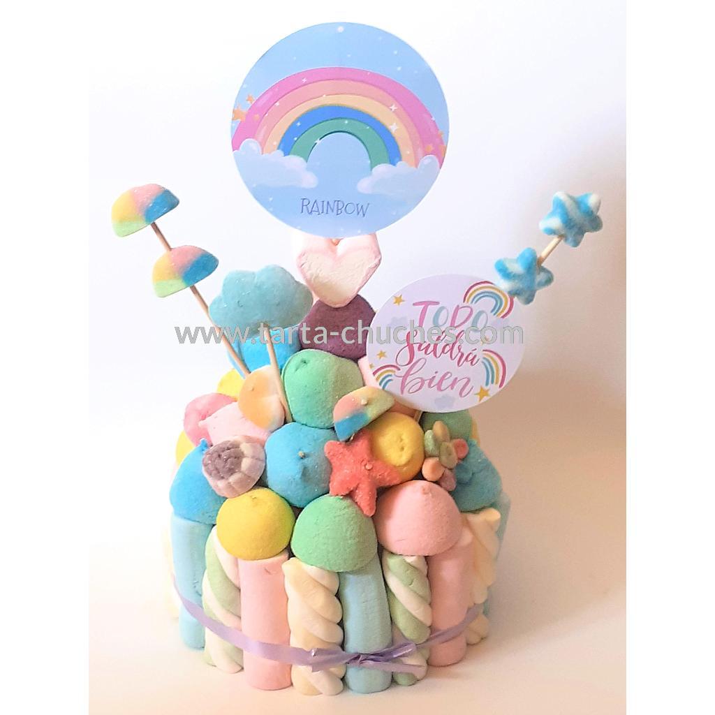 Tarta Chuches Pequeña Arco Iris