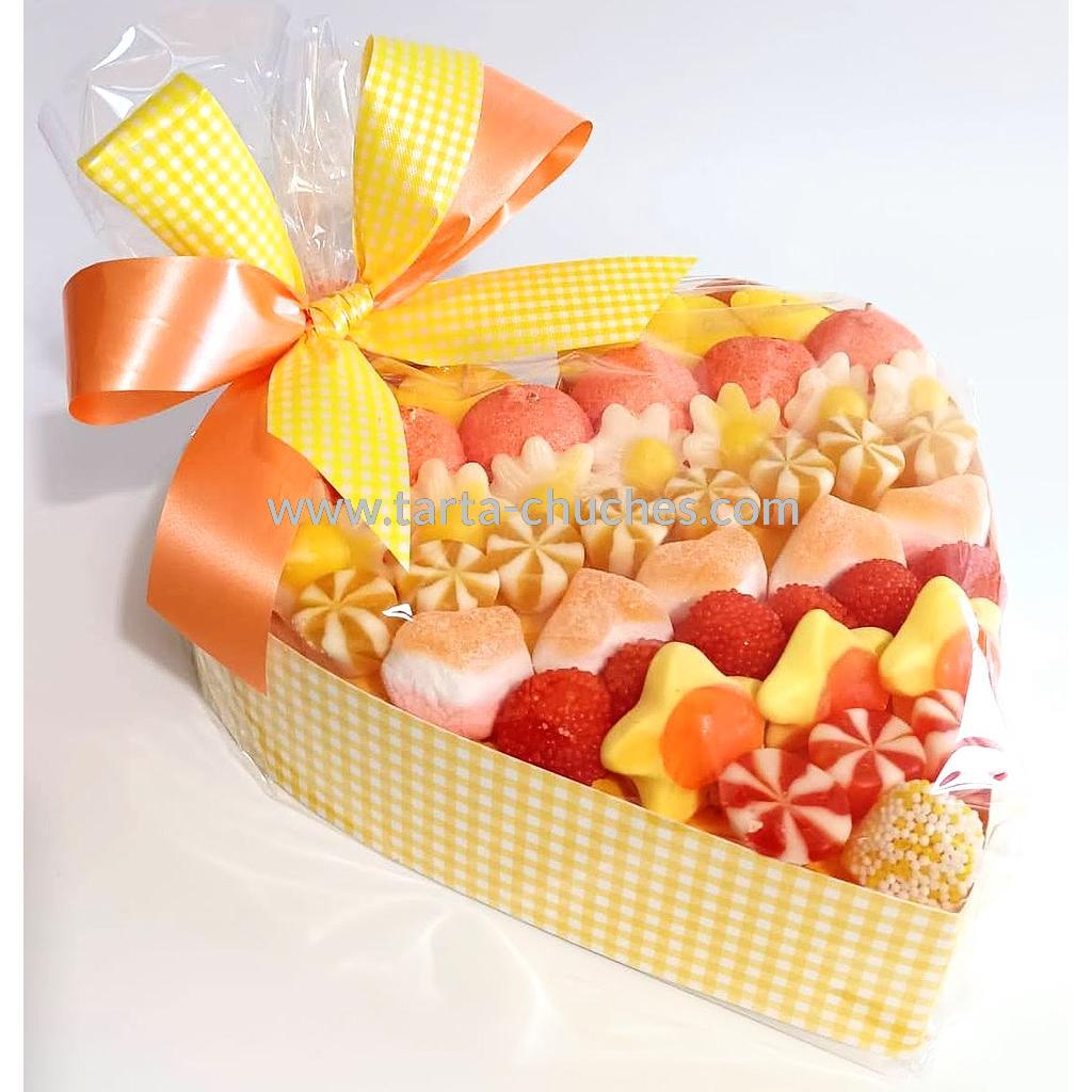 Corazon Chuches Generico Amarillo-Naranja