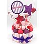 Tarta Chuches Pequeña Estrellas Rosa-Morado (6 opciones)