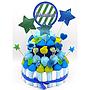 Tarta Chuches Mediana Estrellas Azul-Verde (6 opciones)