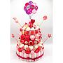 Tarta Chuches Grande Globos Rosa-Blanco (6 opciones)