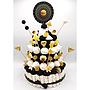 Tarta Chuches Grande Mandala Negro-Dorado