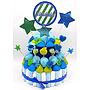 Tarta Chuches Mediana Estrellas Azul-Verde (6 opciones)