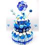 Tarta Chuches Grande Globos Azul-Blanco (6 opciones)