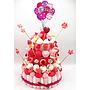 Tarta Chuches Grande Globos Rosa-Blanco (6 opciones)