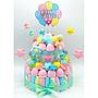 Tarta Chuches Mediana Globos Pastel (6 opciones)