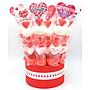 Cubo 20 Brochetas Chuches San Valentin