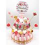 Tarta Chuches Mediana Rosa-Dorado (6 opciones)