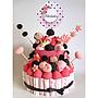 Tarta Chuches Mediana Rosa-Negro (6 opciones)